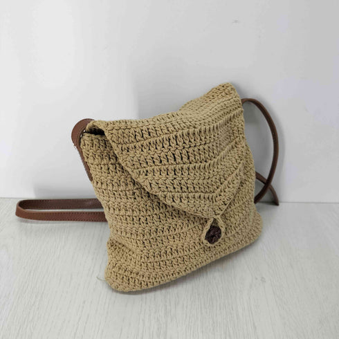 ラルフローレン RALPH LAUREN クロシェ ニット 編み込み ショルダーバッグ レディース